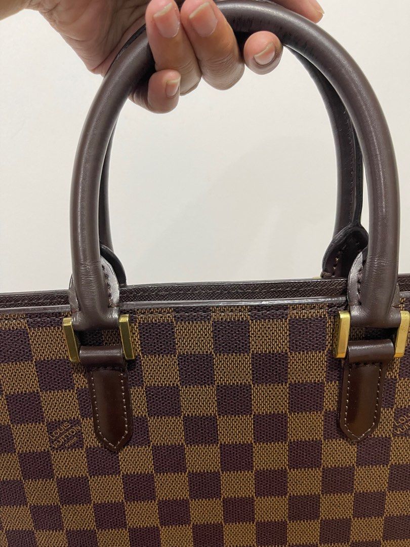 Louis Vuitton Louis Vuitton Sac Plat Ebene Damier Canvas Tote Handbag