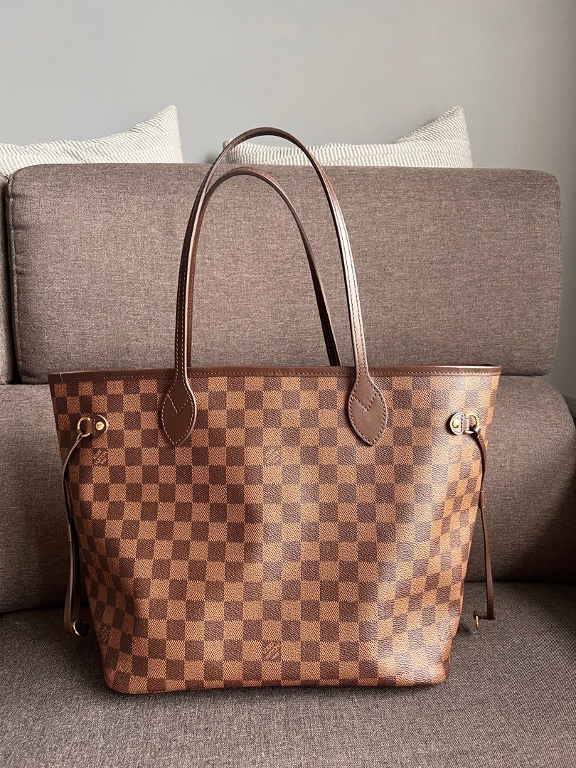 Louis vuitton neverfull mm damier ebene bags best sale handbags purse n41358