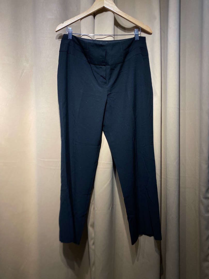 XL Marks & Spencer Black Trouser Office Slacks, Women's Fashion