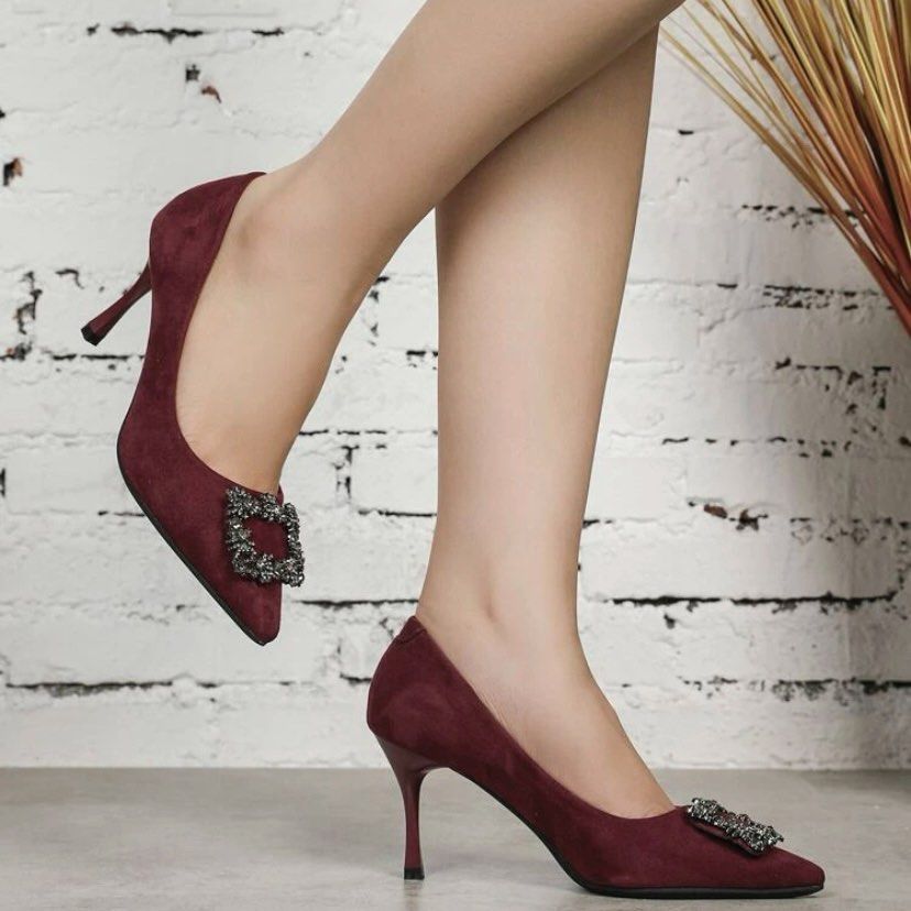 Maroon wedding heels sale