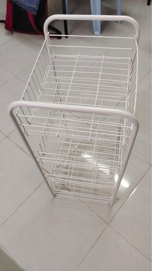 MR DIY 4 Tier Wire Storage Cart (WITHOUT WHEELS), Furniture & Home Living, Home Improvement