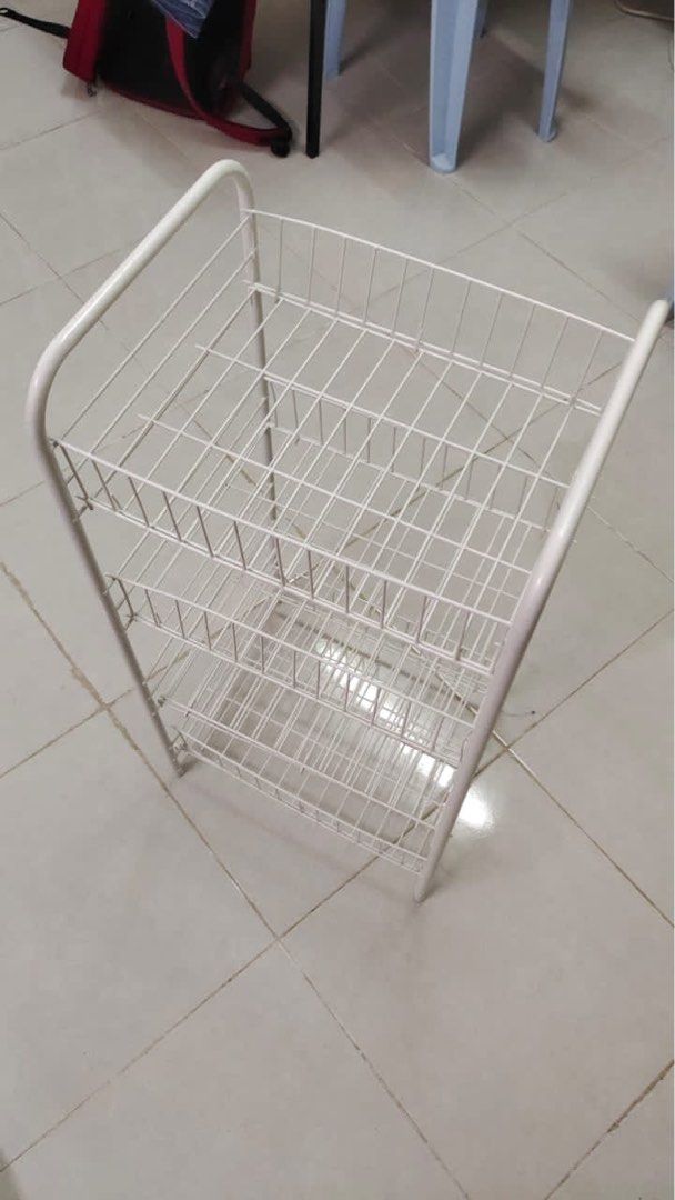 MR DIY 4 Tier Wire Storage Cart (WITHOUT WHEELS), Furniture & Home Living, Home Improvement