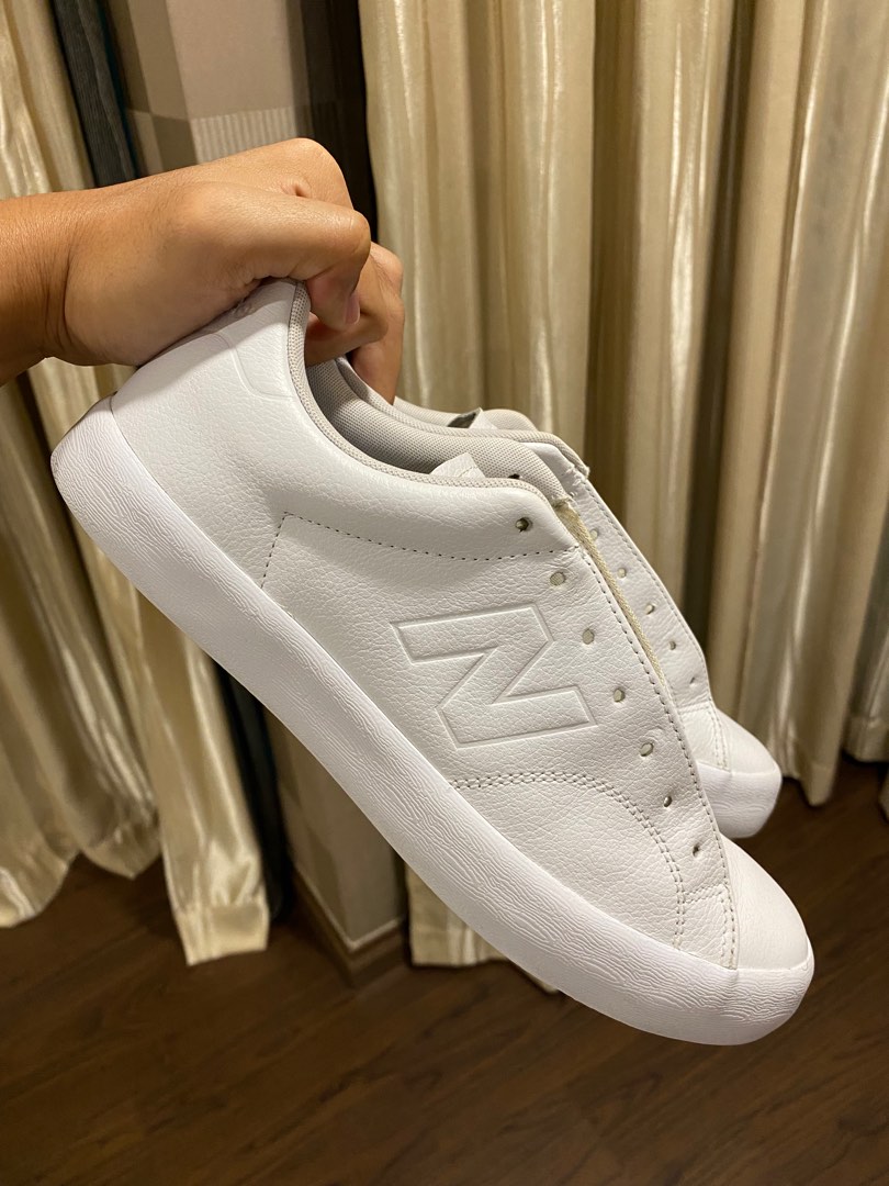 mens all white new balance