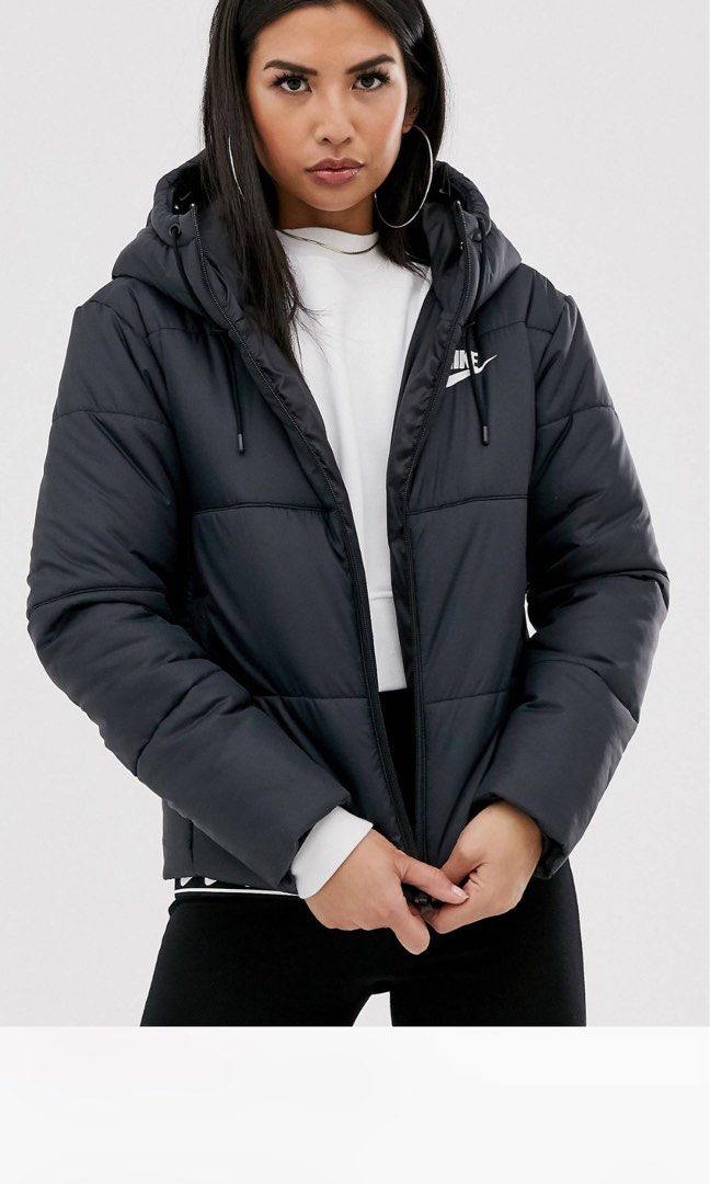 Nike Black Puffer Jacket Women s Fashion Coats Jackets and