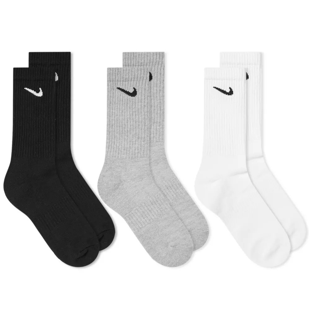 white grey nike socks