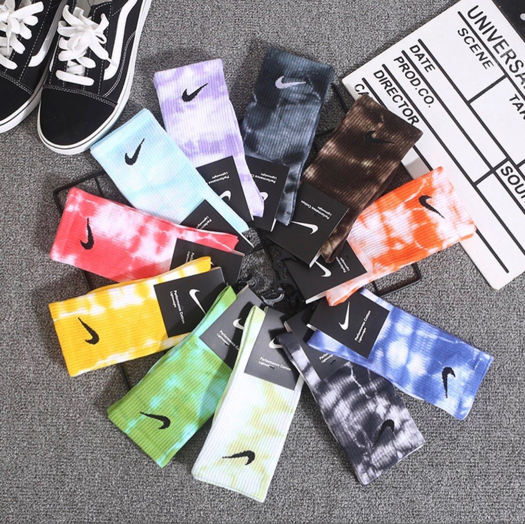 Nike tie dyed socks, Women's Fashion, Watches Accessories, Socks