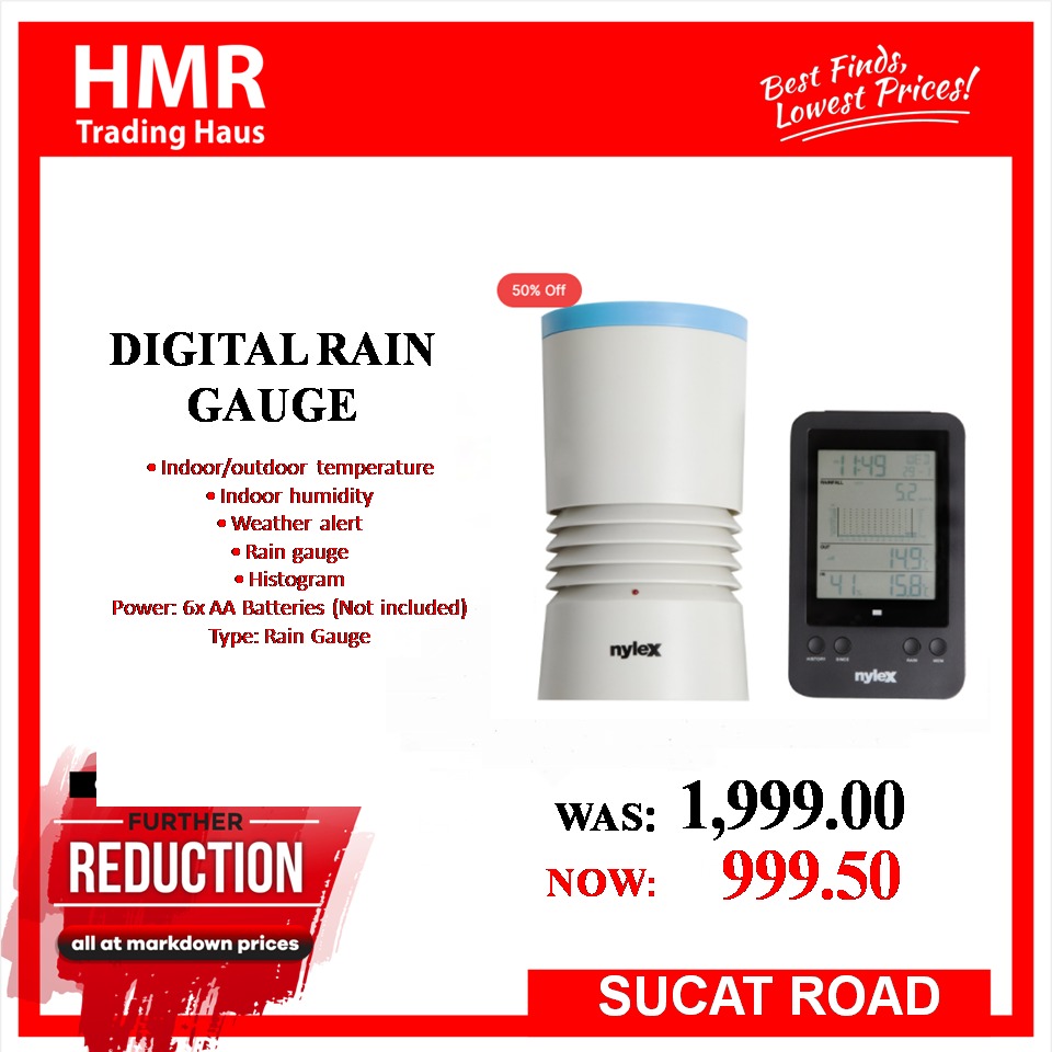 Nylex Digital Rain Gauge, Furniture & Home Living, Gardening, Hose and