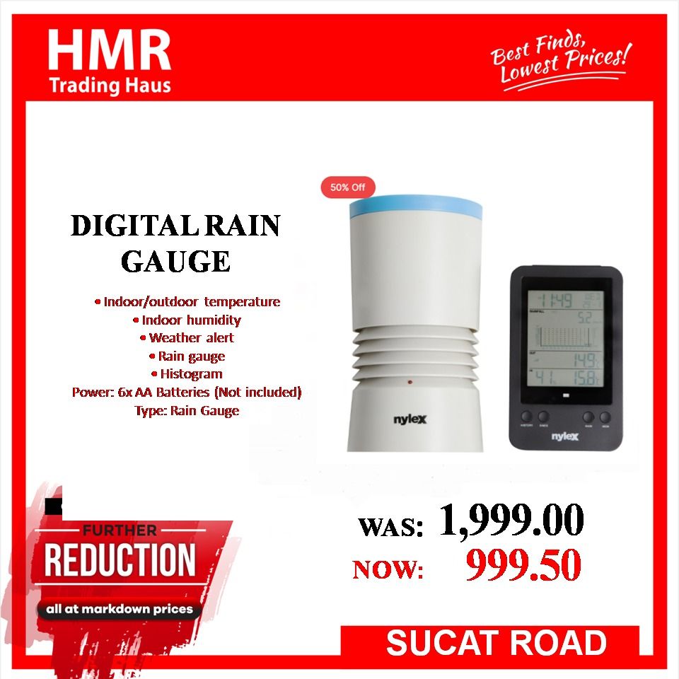 Nylex Digital Rain Gauge, Furniture & Home Living, Gardening, Hose and