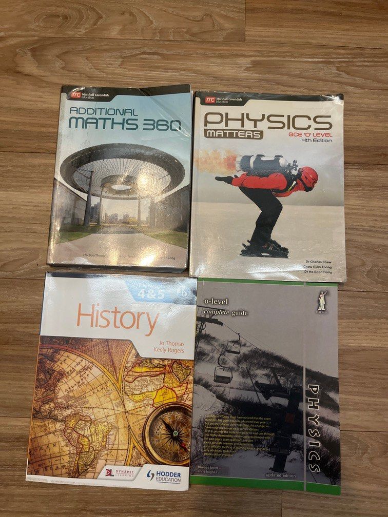 O level physics amath and ib history textbook hobbies toys books
