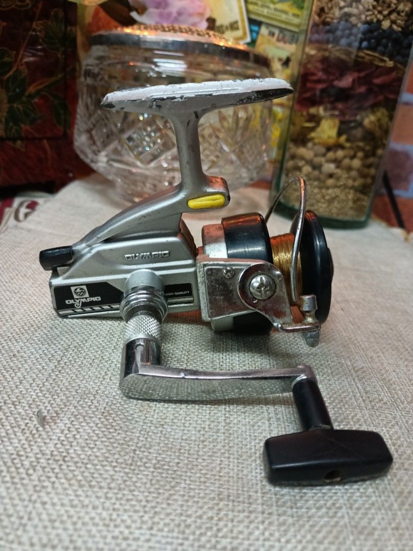 Olyimpic fishing vintage spinning reel made in Japan 1970s, Sports Equipment,  Fishing on Carousell