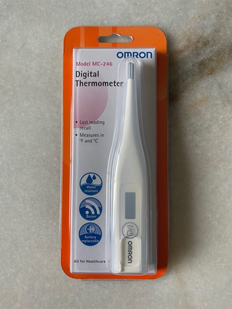 Omron Digital Thermometer Model MC 246, Health & Nutrition