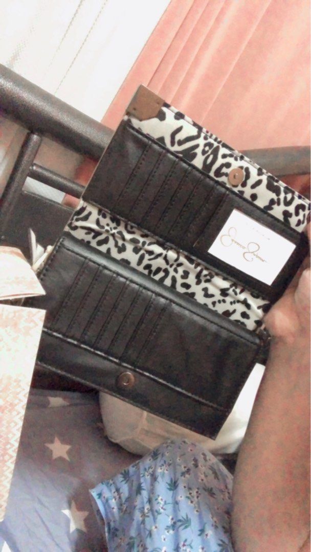 Porte-cartes Jessica Simpson - Fermeture Zippée Tout Autour - Couleur Rose Multicolore - Neuf Avec étiquettes