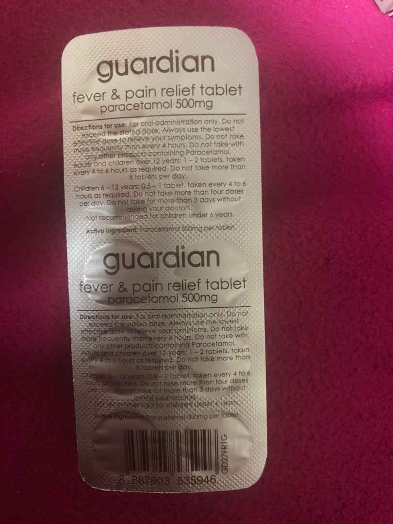 paracetamol 10 tablets Expiry Aug 2024, Health & Nutrition, Medical