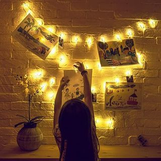 Photo Clip String Lights 40 LED & Remote, Battery Powered (#029)