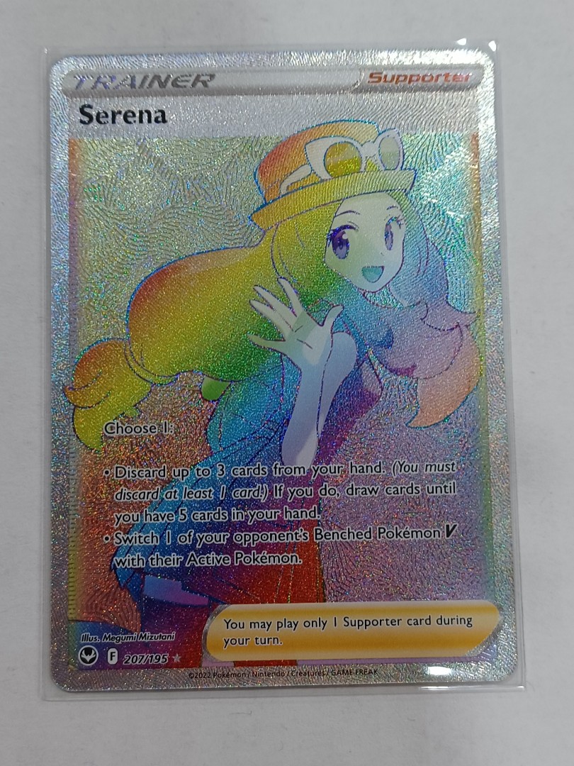 serena pokemon card full art - SILVER TEMPEST - - - #193 207/195 / Secret Rare Card Type / HP / Stage Getting serena in pokemon pack