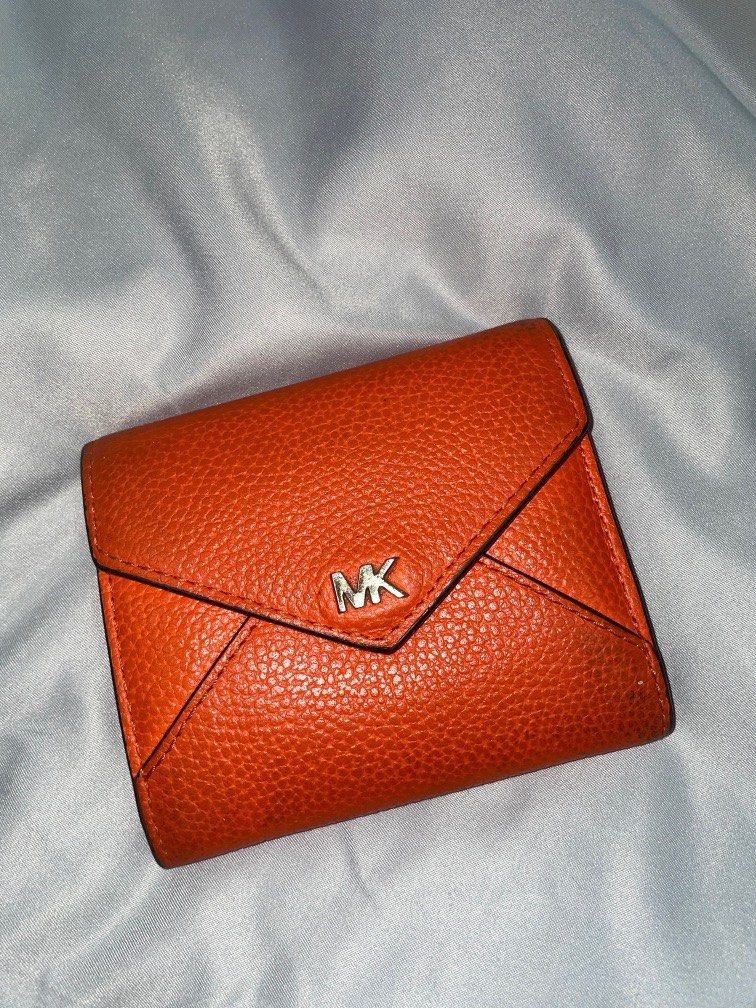 100% Authentic Preloved Michael Kors Orange Wallet, Women's Fashion, Bags &  Wallets, Wallets & Card holders on Carousell