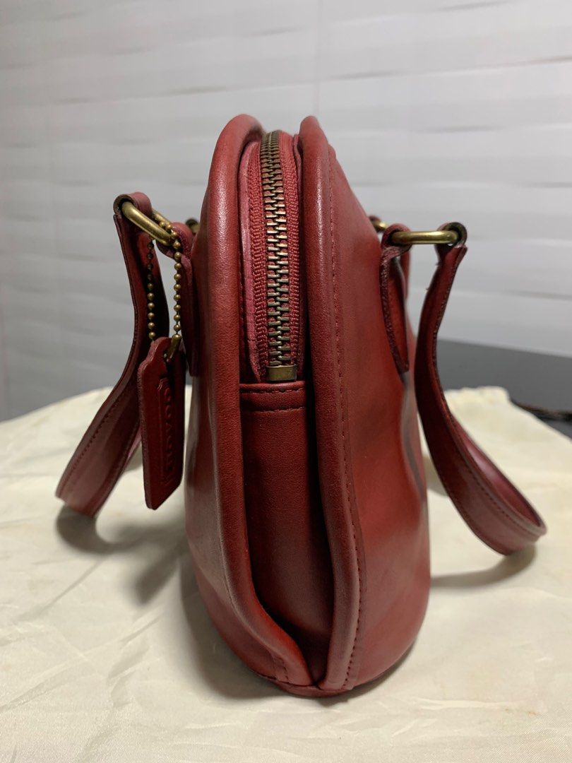 Red vintage coach new arrivals bag