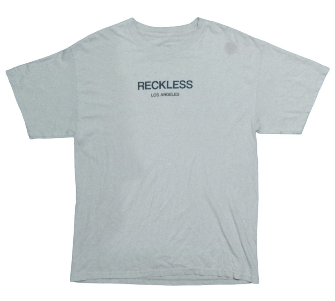 Reckless script los Angeles tshirt Men s Fashion Tops Sets