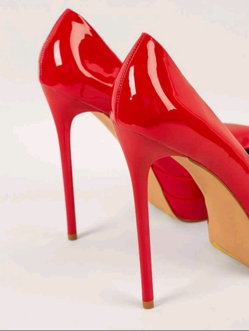Red Stiletto Platform High Heels