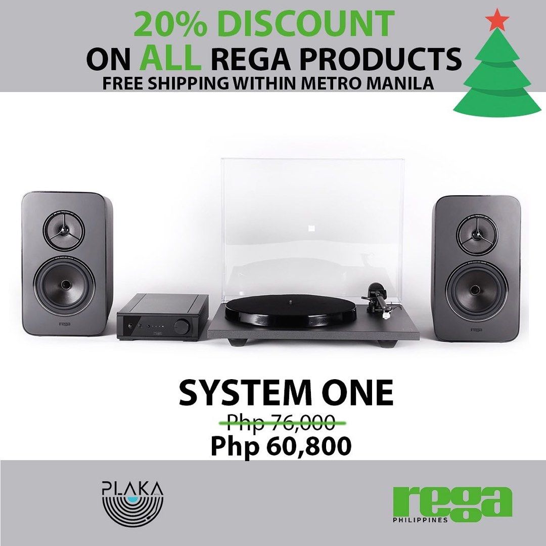 Rega Turntable (Category: Portable Music Players) located in Manila. Submitted by plaka.mnl (Listing ID 1197043359, Image 2). Description: 20 percent discount on ALL Rega Products from Nov 15- Nov 30. Free delivery within Metro Manila.
