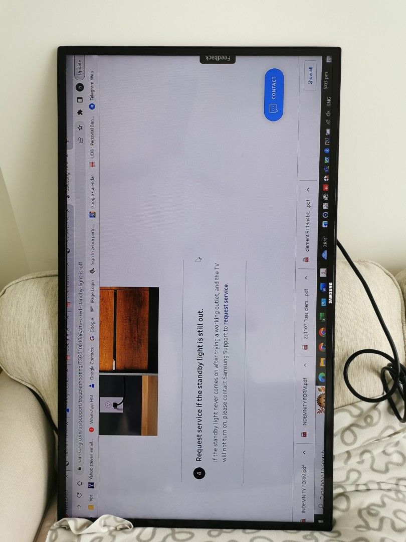 Samsung me46b 46 inch display tv, TV & Home Appliances, TV ...