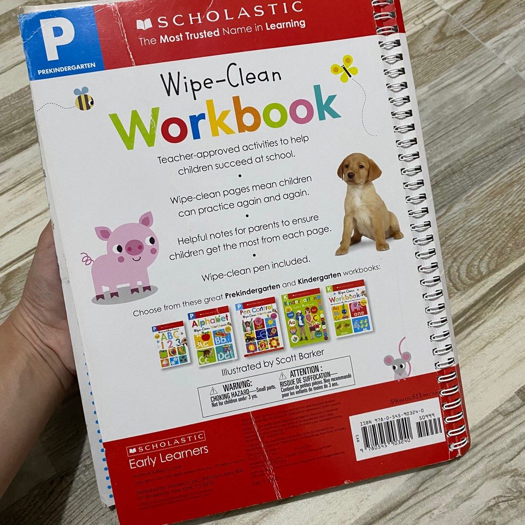 Scholastic wipeclean workbook, Hobbies & Toys, Books & Magazines