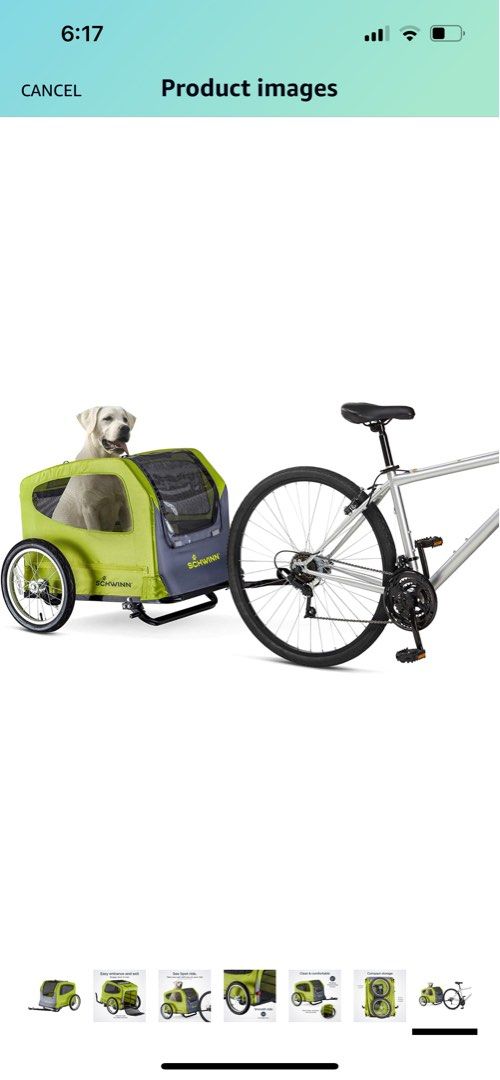 Schwinn rascal plus bike on sale trailer for dogs