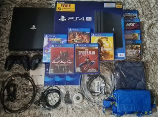 SELLING CHEAP!! LIKE NEW & PRISTINE CONDITION SONY PLAYSTATION 4 (PS4) PRO 2TB NEWER VER (NOT 1TB) GAME CONSOLE & 2 NOS. AUTHENTIC SONY CONTROLLERS FOR JUST ONLY $460!!! + FREE DLC & DISC GAMES!! & FREE DELIVERY TO YOUR DOORSTEPS & TESTING!!!