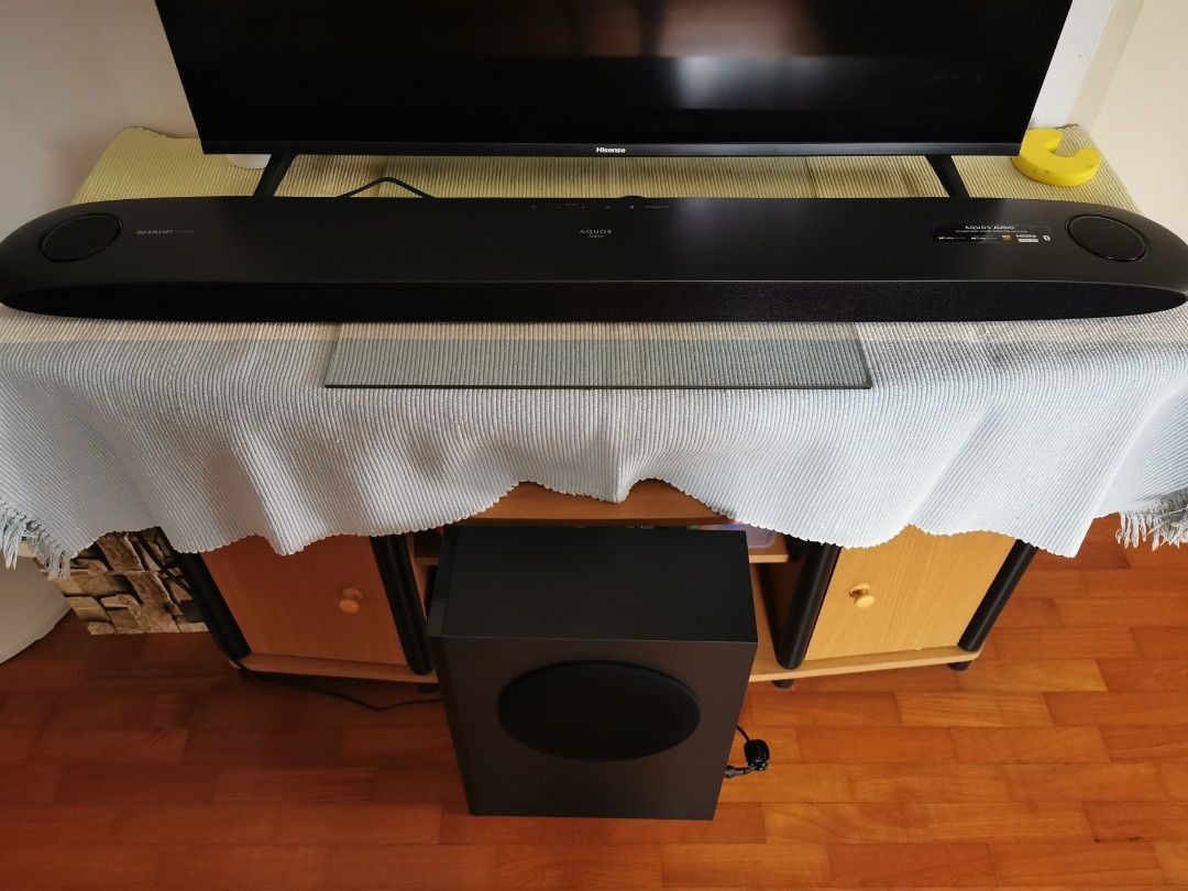 Sharp Dolby Atmos Surround Soundbar Home Theater System, Audio