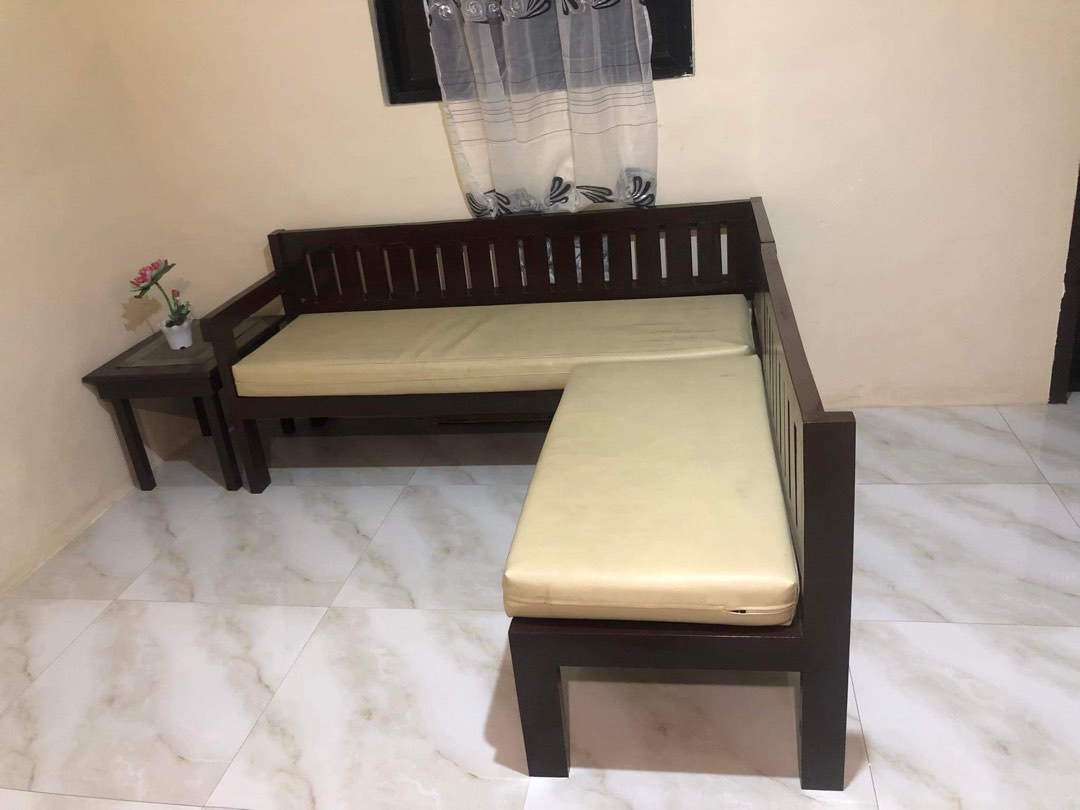 Sofa Mahogany, Furniture & Home Living, Furniture, Sofas on Carousell
