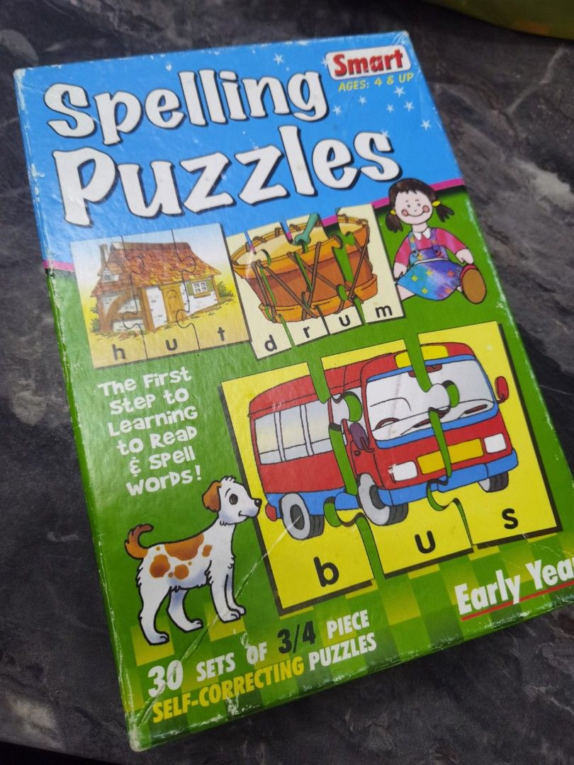 Spelling puzzle for 4 year old above, Hobbies & Toys, Toys & Games on