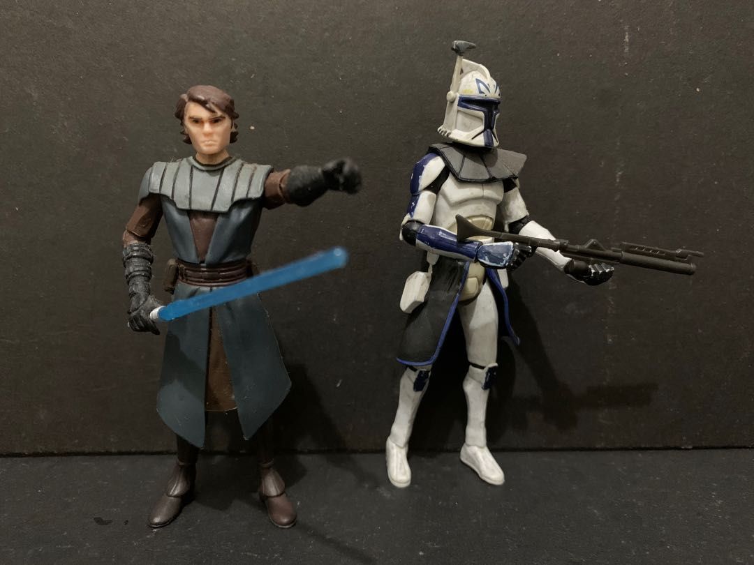 Star Wars Hasbro The Clone Wars Animated Anakin Skywalker & Captain Rex Phase1 3.75” (Category: Figurines & Statues) located in Bacoor. Submitted by kennertoysatbp (Listing ID 1196992349, Image 1). Description: Star Wars Hasbro The Clone Wars Animated General Anakin Skywalker 10 POA & Captain Rex ( Phase 1 ) 15 POA P 1,900. Fixed Free delivery within NCR via Lalamove. MOP : GCash Crossposted. AP, WYSIWYG. NRNE. .