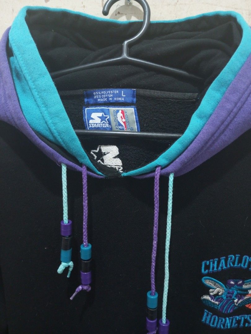 Starter Hornets double hoodie Men s Fashion Coats Jackets and