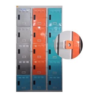 Steel Locker 15 Door 35.5'' x 17.5'' x 73'' inch (Used)