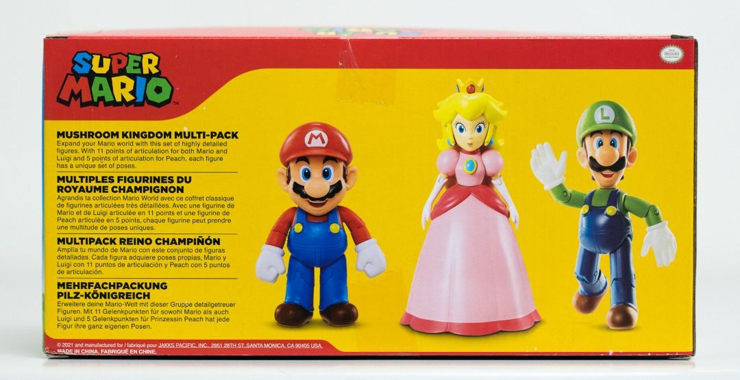 Super Mario Nintendo Mushroom Kingdom Diorama Figure 3-Pack