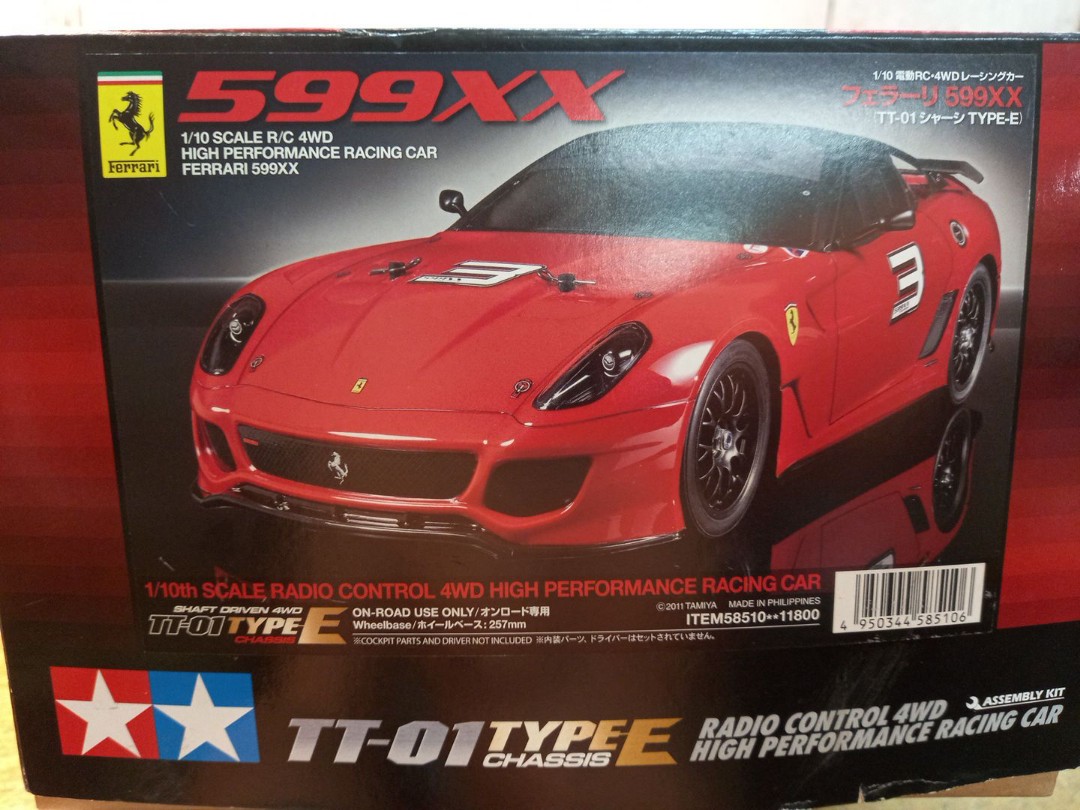 絕版田宮Tamiya 1/10 R/C Ferrari 599XX TT-01 Type E Chassis, 興趣及 