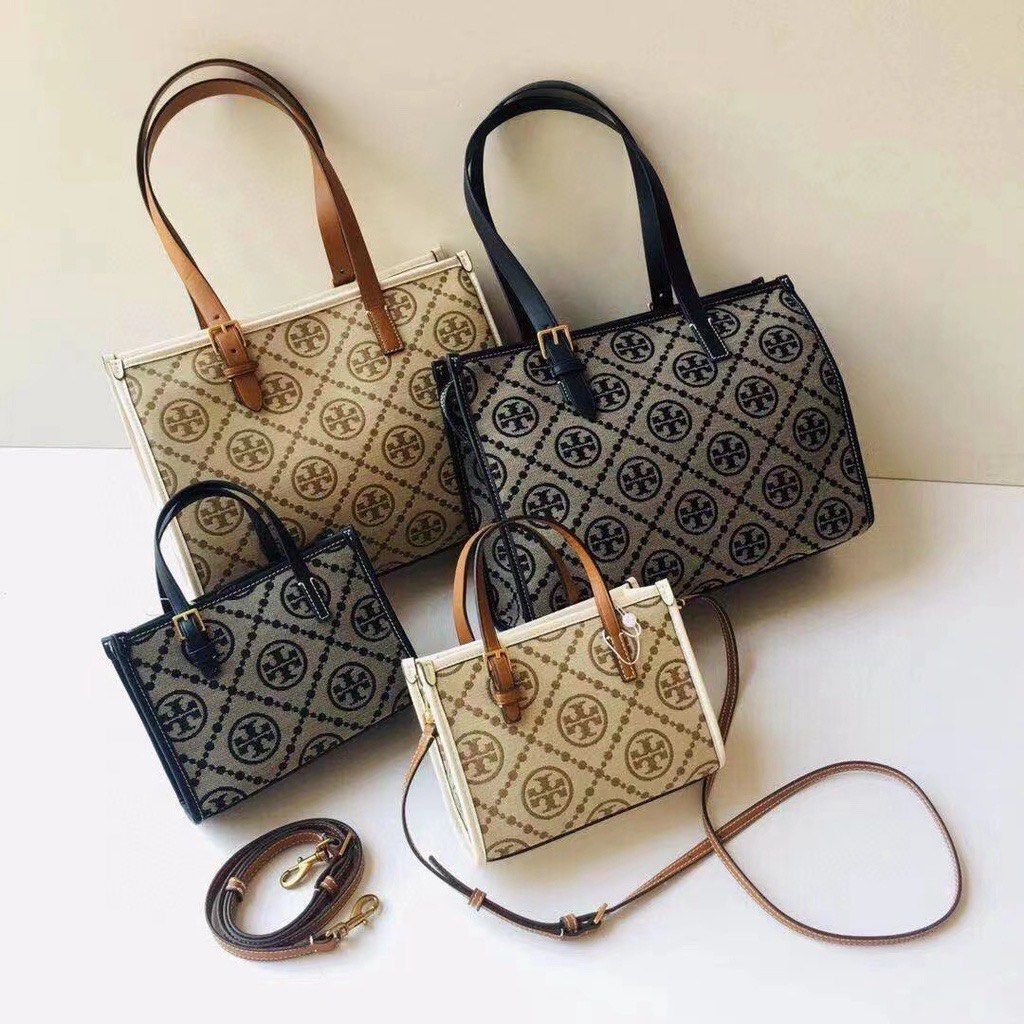 Tory Burch T monogram jacquard Mini Tote Bag, Women's Fashion, Bags &  Wallets, Tote Bags on Carousell