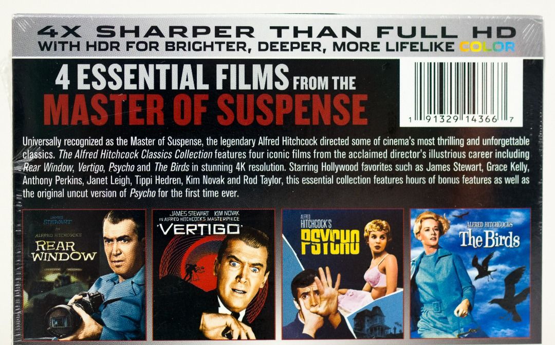 The Alfred Hitchcock Classics Collection 4K Bluray, Hobbies & Toys