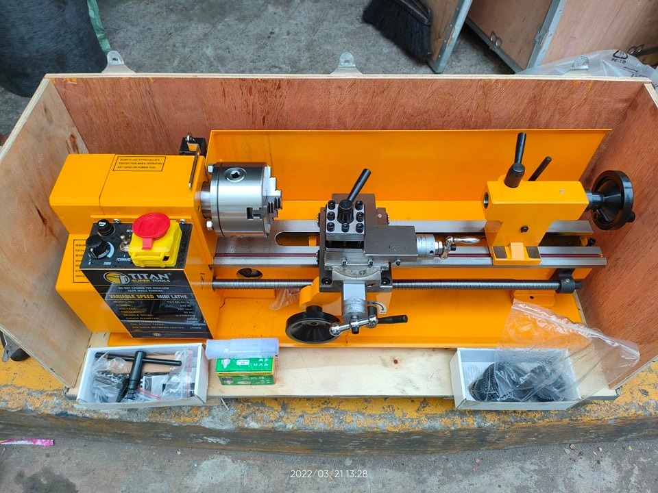 TITAN Mini Lathe Machine, Commercial & Industrial, Industrial Equipment
