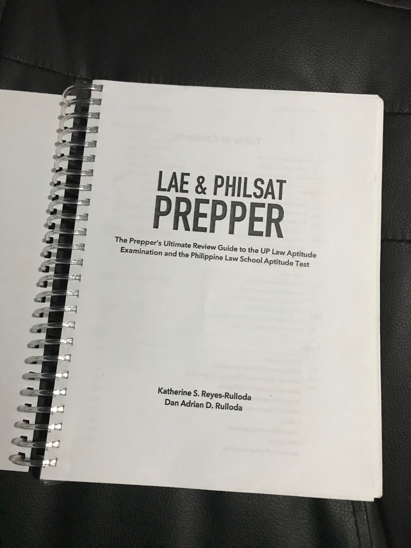 UP Law Aptitude Exam and Law School Entrance Exam Reviewer by White