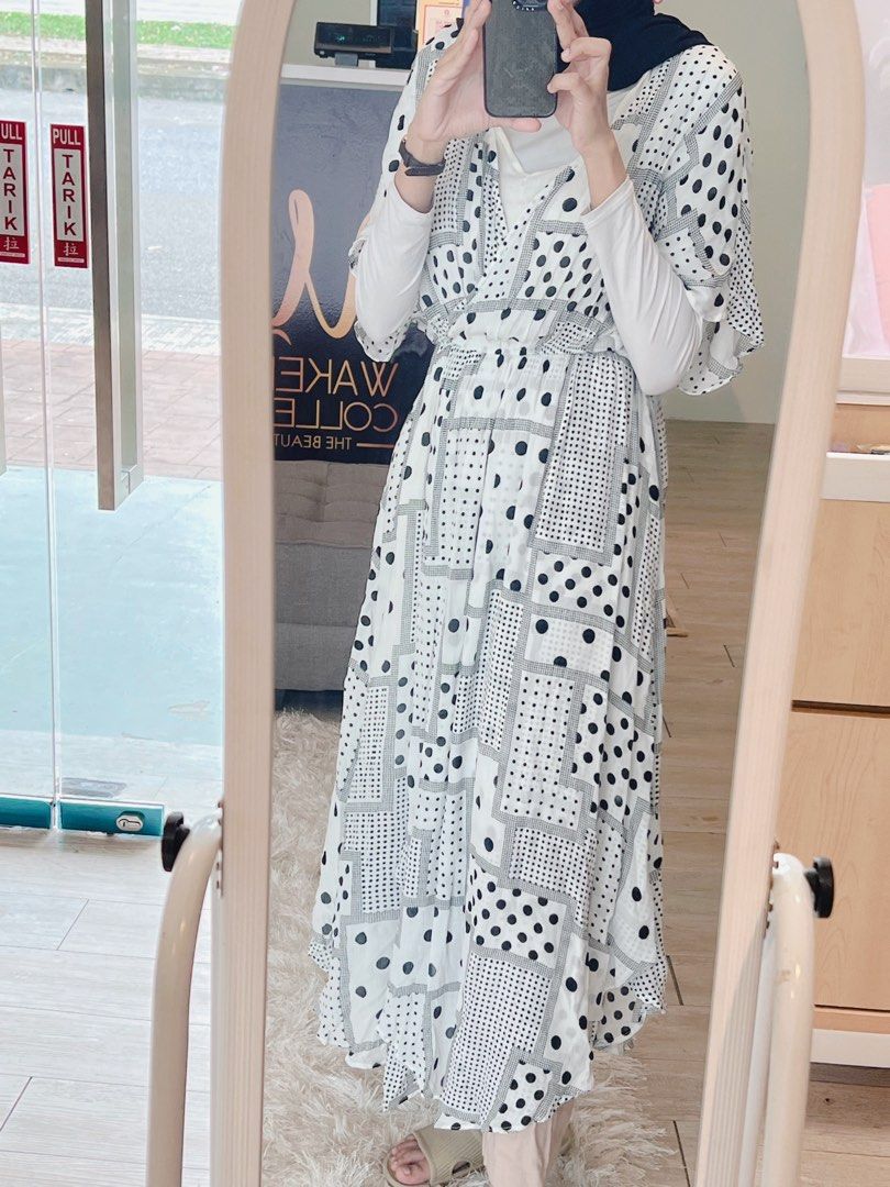 Vero moda polka dot sales dress