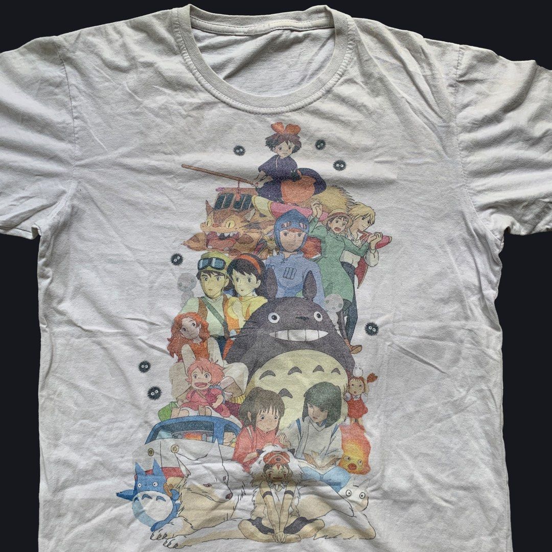 Vintage Studio Ghibli Anime Tee Shirt, Men's Fashion, Tops & Sets, Tshirts  & Polo Shirts on Carousell