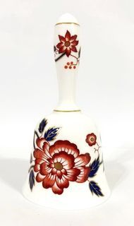 ★VINTAGE★Crown Staffordshire精緻骨瓷描金手搖鈴 (英國製)