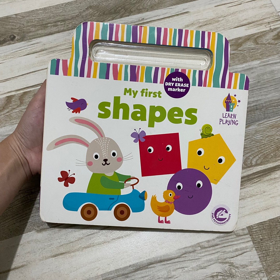 Wipe & clean shapes board book, Hobbies & Toys, Books & Magazines, Children's Books on Carousell