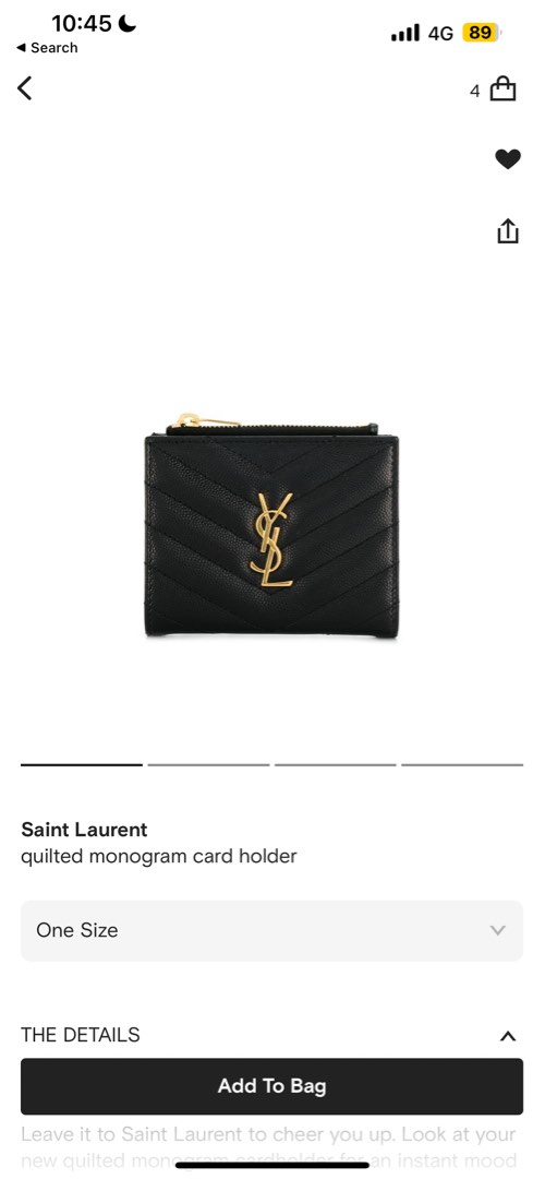 YSL wallet, Luxury, Bags & Wallets on Carousell