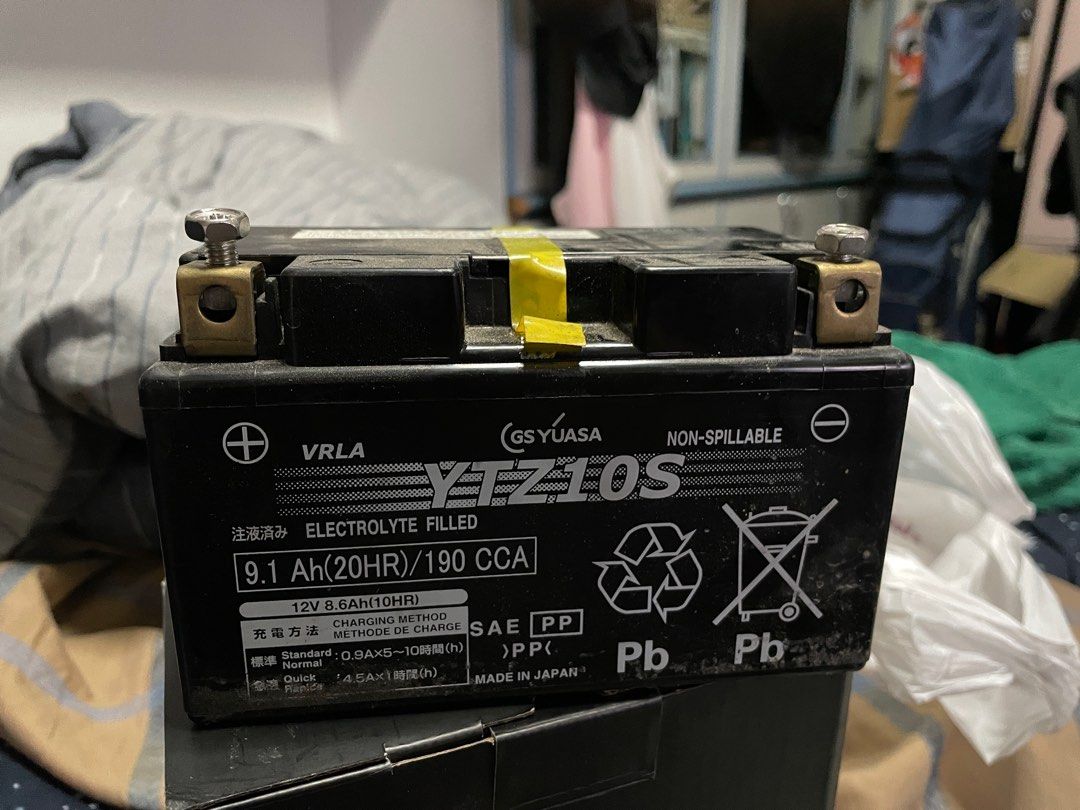 Yuasa YTZ10S YTZ4S Battery Lead Acid, Motorcycles, Motorcycle ...