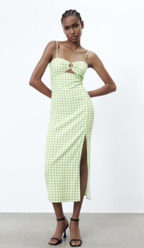 Gingham hotsell fitted dress