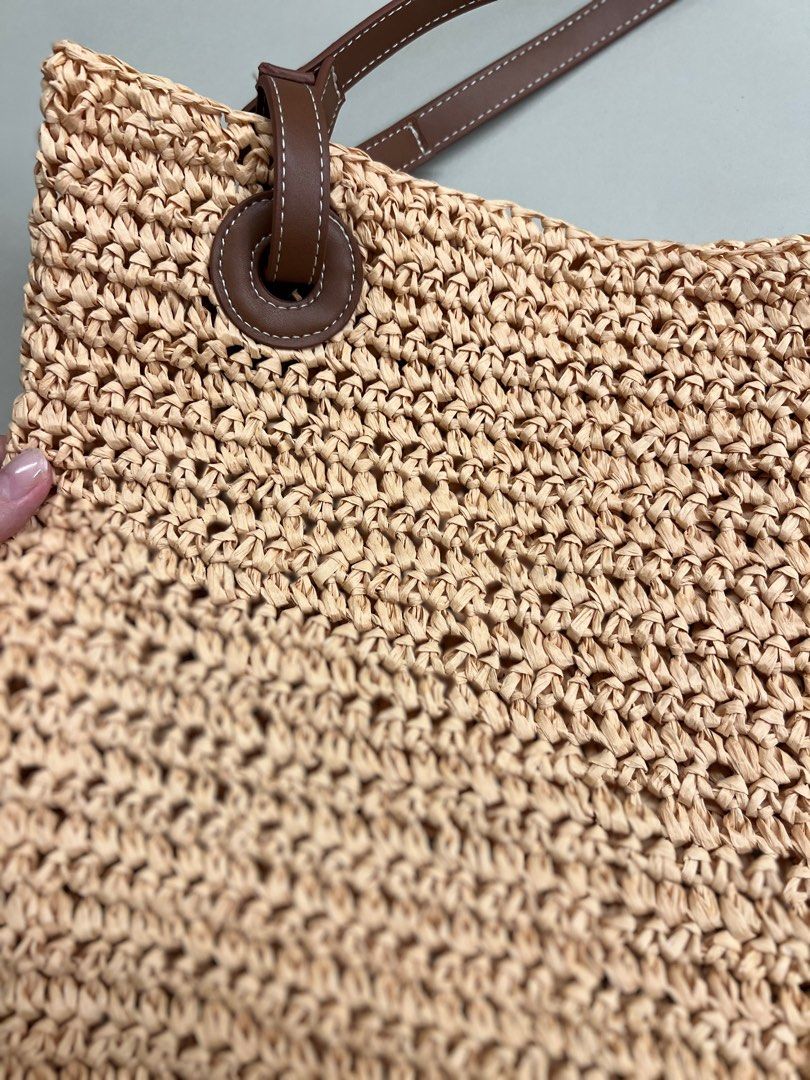 Zara plaited tote bag online