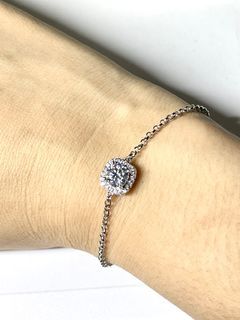 1 carat Elegant Moissanite Diamond Bracelet