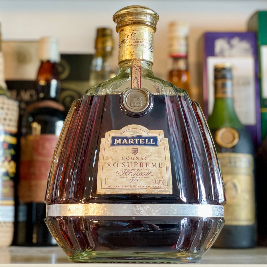 1L Martell XO Supreme Cognac no box blue vintage 1000ml Food Drinks Beverages on Carousell